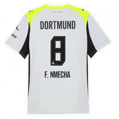 Lacne Muži Futbalové dres Borussia Dortmund Felix Nmecha #8 2025-26 Krátky Rukáv - Preč Lacne Muži Futbalové dres Borussia Dortmund Felix Nmecha #8 2025-26 Krátky Rukáv - Preč